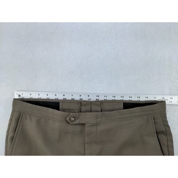 Vintage Mens Sansabelt Jaymar Ruby Pants Size 36x28 Custom Tailored Brown - Picture 11 of 13